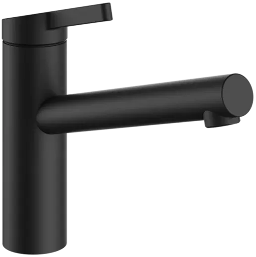 KWC Kchenarmatur FIT 10.541.022.176FL Einhebelmischer Matt Black mit Festauslauf (125571)