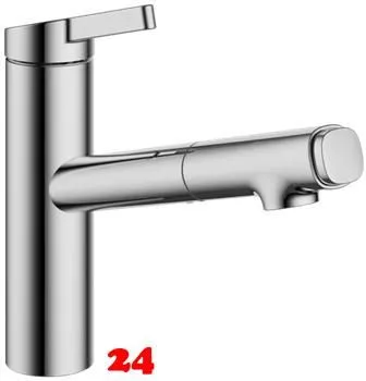 KWC Kchenarmatur FIT 10.541.032.000FL Einhebelmischer Chrom mit Zugauslauf und Brausefunktion (125572)