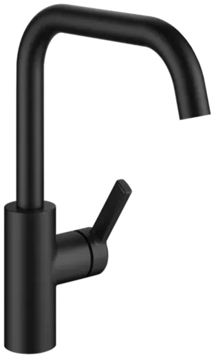 KWC Kchenarmatur Luna-E 10.441.013.176FL Einhebelmischer Matt Black mit Festauslauf (125132)