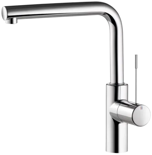 KWC Kchenarmatur Ono 10.151.013.000FL Einhebelmischer Chrom mit Festauslauf Bedienhebel aus Medizinstahl (121858)