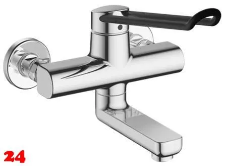 KWC Vita Pro 2.0 11.522.102.000LL WA Einhebelmischer Waschtisch Chrom Wandarmatur geeignet Medizinischer Bereich (125236)