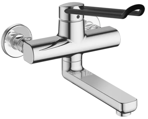 KWC Vita Pro 2.0 11.522.103.000LL WA Einhebelmischer Waschtisch Chrom Wandarmatur geeignet Medizinischer Bereich (125237)