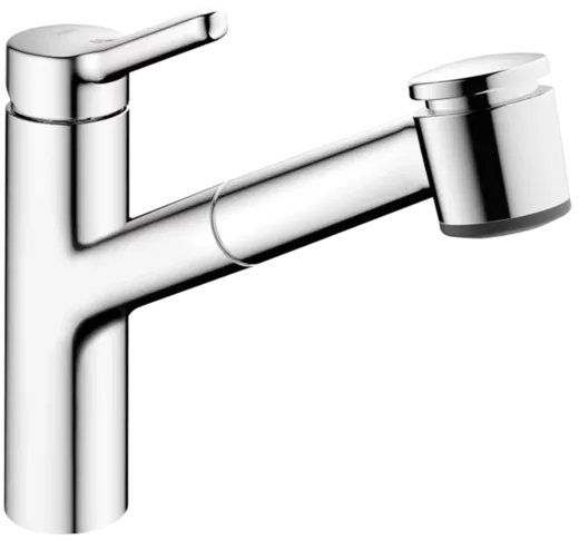 KWC Kchenarmatur Wamas 2.0 10.471.032.000FL Einhebelmischer Chrom mit Zugauslauf und Brausefunktion (125178)