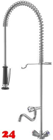 KWC Gastro CR K.24.41.63.000C06-SB Zweigriffmischer Gewerbe mit Pendelbrause fr die Profikche (125440)