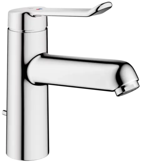 KWC Vita 2.0 12.518.042.000FL Einhebelmischer Waschtisch Chrom mit Festauslauf und Ablaufventil geeignet Medizinischer Bereich (125214)