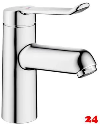 KWC Vita 2.0 12.518.051.000FL Einhebelmischer Waschtisch Chrom mit Festauslauf geeignet Medizinischer Bereich (125213)