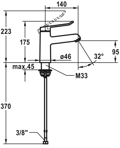 KWC Vita 2.0 12.518.052.000FL Einhebelmischer Waschtisch Chrom mit Festauslauf geeignet Medizinischer Bereich (125215)