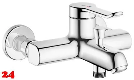 KWC Vita 2.0 20.512.333.000 WA Einhebelmischer Wanne Chrom Wandarmatur geeignet Medizinischer Bereich (125223)