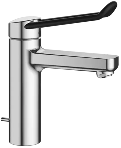 KWC Vita Pro 2.0 12.528.041.000FL Einhebelmischer Waschtisch Chrom mit Festauslauf und Ablaufventil geeignet Medizinischer Bereich (125224)