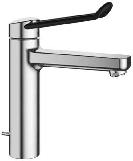 KWC Vita Pro 2.0 12.528.042.000FL Einhebelmischer Waschtisch Chrom mit Festauslauf und Ablaufventil geeignet Medizinischer Bereich (125226)