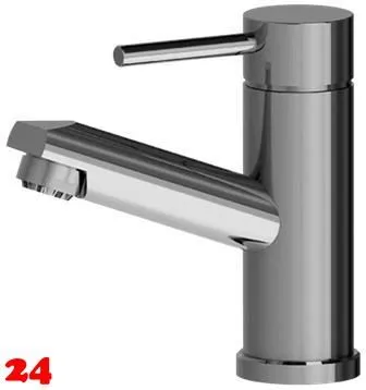 KWC KURI 117.175.Z.02 Einhebelmischer Waschtisch Chrom mit Festauslauf fr das Objekt Niederdruck (117.175Z02)