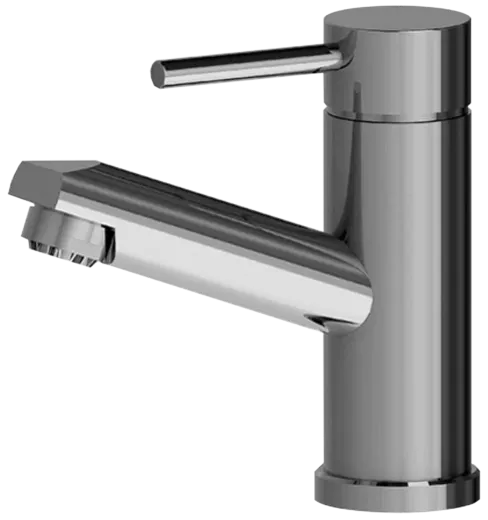 KWC KURI 117.175.Z.03 Einhebelmischer Waschtisch Chrom mit Festauslauf und Ablaufgarnitur fr das Objekt Niederdruck (117.175Z03)
