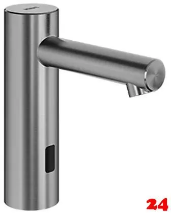 KWC ONO E 12.576.122.700FL Automatik Armatur Waschtisch Standventil Edelstahl Infrarotsensorik opto-elektronisch gesteuert mit Netzteil (3600001582)