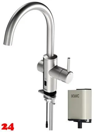 KWC PROFESSIONAL F5E Hybrid-Kchenarmatur Elektronik Standbatterie F5LME001 DN 15, opto-elektronisch gesteuert mit Batteriefach