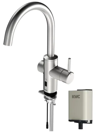 KWC PROFESSIONAL F5E Hybrid-Kchenarmatur Elektronik Standbatterie F5LME001 DN 15, opto-elektronisch gesteuert mit Batteriefach