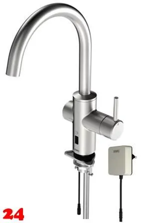 KWC PROFESSIONAL F5E Hybrid-Kchenarmatur Elektronik Standbatterie F5LME001 DN 15, opto-elektronisch gesteuert mit Netzteil