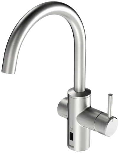 KWC PROFESSIONAL F5E Hybrid-Kchenarmatur Elektronik Standbatterie F5LME001 DN 15, opto-elektronisch gesteuert mit Netzteil