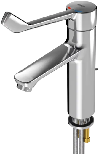 KWC PROFESSIONAL F4LT-Med Therm Thermostat Einhebel-Standbatterie F4LT1015 Barrierefrei DN 15 mit Zugstange im Gesundheitswesen oder Pflegebereich