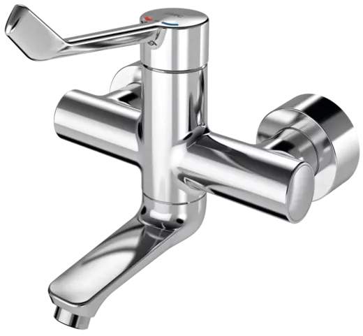 KWC PROFESSIONAL F4LT-Med Therm Thermostat Einhebel-Wandbatterie F4LT1024 Barrierefrei im Gesundheitswesen oder Pflegebereich