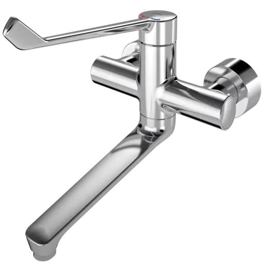 KWC PROFESSIONAL F4LT-Med Therm Thermostat Einhebel-Wandbatterie F4LT1025 Barrierefrei im Gesundheitswesen oder Pflegebereich