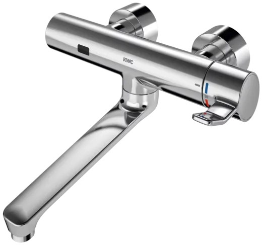 KWC PROFESSIONAL F4ET-MED Elektronik Thermostat Wandbatterie F4ET1002 DN 15 opto-elektronisch gesteuert Barrierefrei im Gesundheitswesen oder Pflegebereich