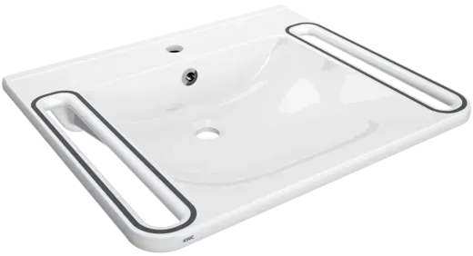 KWC PROFESSIONAL MEDCARE Einzelwaschtisch ANMW0038 Waschtisch MIRANIT fr Wandmontage unterfahrbar Barrierefrei* fr Rollstuhlfahrer geeignet