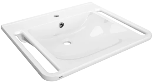 KWC PROFESSIONAL MEDCARE Einzelwaschtisch ANMW0039 Waschtisch MIRANIT fr Wandmontage unterfahrbar Barrierefrei* fr Rollstuhlfahrer geeignet