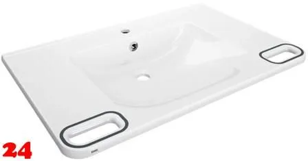 KWC PROFESSIONAL MEDCARE Einzelwaschtisch ANMW0046 Waschtisch MIRANIT fr Wandmontage unterfahrbar Barrierefrei* fr Rollstuhlfahrer geeignet