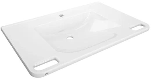 KWC PROFESSIONAL MEDCARE Einzelwaschtisch ANMW0051 ohne berlauf Waschtisch MIRANIT fr Wandmontage unterfahrbar Barrierefrei* fr Rollstuhlfahrer geeignet