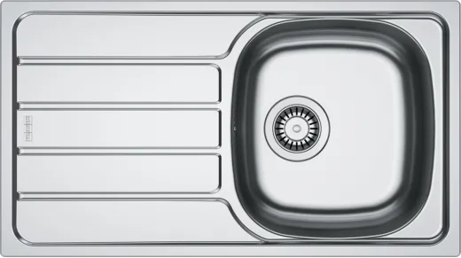 ✅ FRANKE Kchensple Spark SKN 611-78 (44) Einbausple / Edelstahlsple mit Einbaurand und Siebkorb als Stopfen- oder Drehknopfventil