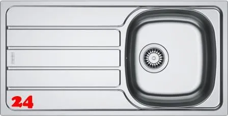 ✅ FRANKE Kchensple Spark SKN 611-86 (44) Einbausple / Edelstahlsple mit Einbaurand und Siebkorb als Stopfen- oder Drehknopfventil