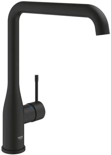 ✅ GROHE Kchenarmatur Essence Phantom Black Einhebelmischer Schwarz matt mit Festauslauf (30505KF0)