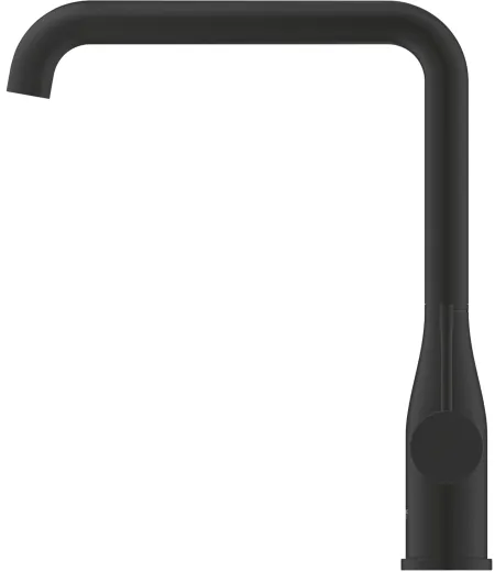 ✅ GROHE Kchenarmatur Essence Phantom Black Einhebelmischer Schwarz matt mit Festauslauf (30505KF0)