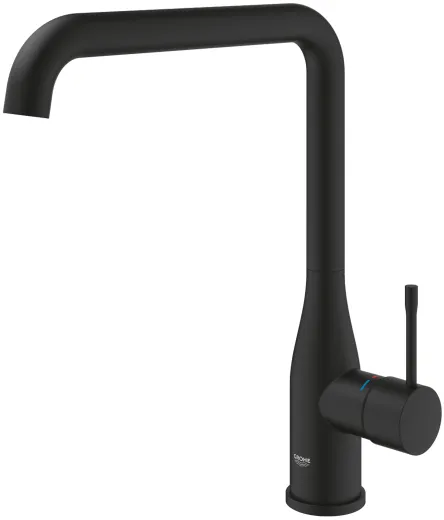 ✅ GROHE Kchenarmatur Essence Phantom Black Einhebelmischer Schwarz matt mit Festauslauf (30505KF0)