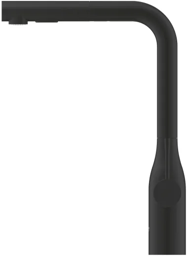 ✅ GROHE Kchenarmatur Essence Phantom Black Einhebelmischer Schwarz matt mit Zugauslauf und Brausefunktion (30504KF0)