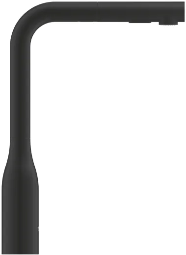 ✅ GROHE Kchenarmatur Essence Phantom Black Einhebelmischer Schwarz matt mit Zugauslauf und Brausefunktion (30504KF0)