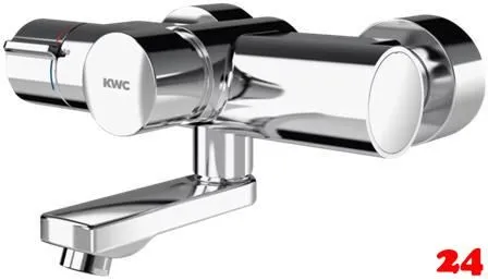 KWC PROFESSIONAL F5S-Therm Selbstschluss-Thermostat-Wandbatterie F5ST1103 DN 15 zur Aufputzmontage FRAMIC INSIDE Selbstschlusskartusche