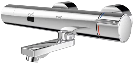 KWC PROFESSIONAL F5E-Therm Elektronik Wandbatterie F5ET1118 DN 15 zur Aufputzmontage Opto-elektronisch gesteuert mit Batteriebetrieb und C-Modul