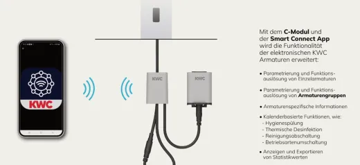 KWC C-Moduleinheit fr kompatible KWC Elektronik-Wandbatterien ACET9003