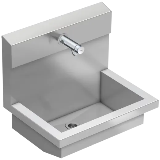 KWC PROFESSIONAL Planox Waschplatzeinheit mit Selbstschluss-Wandventilen PL6USV fr Wandmontage Breite 600mm