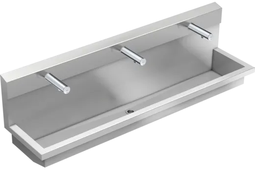 KWC PROFESSIONAL Planox Waschplatzeinheit mit Elektronik-Wandventilen PL18UEV fr Wandmontage Breite 1800mm