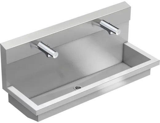 KWC PROFESSIONAL Planox Waschplatzeinheit mit Elektronik-Waschplatzbatterien PL12UEM fr Wandmontage Breite 1200mm