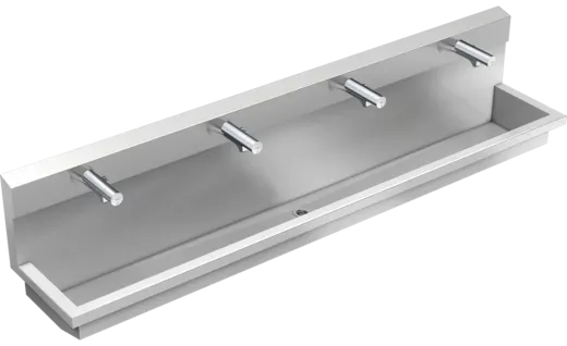 KWC PROFESSIONAL Planox Waschplatzeinheit mit Elektronik-Waschplatzbatterien PL24UEM fr Wandmontage Breite 2400mm