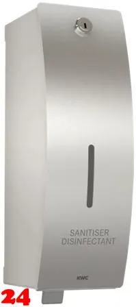 KWC PROFESSIONAL Stratos Desinfektionsmittelspender STRX629 Aufputzmontage manueller Betrieb ohne Nachfllmedien