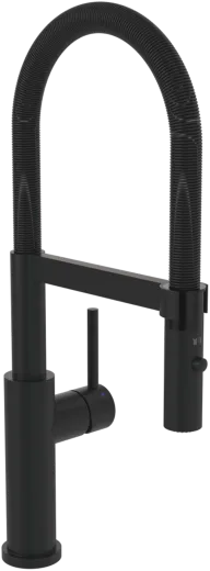 Villeroy & Boch Kchenarmatur Steel Expert 2.0 Einhebelmischer Black Matt (PVD) mit Pendelbrause