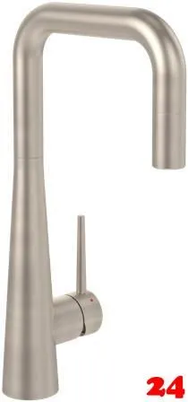 Villeroy & Boch Kchenarmatur Konic Einhebelmischer Edelstahl massiv mit Zugauslauf und 2-Strahlfunktion