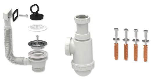 KUNe Arbeits-/ Mehrzweckbecken Solidum 50 WB15A-50 wandhngend gekantetes und geschweites Ausgussbecken (Beckentiefe 250mm)