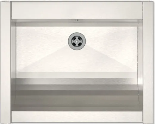 KUNe Arbeits-/ Mehrzweckbecken Solidum 50 WB15A-50 wandhngend gekantetes und geschweites Ausgussbecken (Beckentiefe 250mm)
