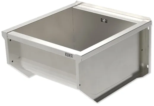 KUNe Arbeits-/ Mehrzweckbecken Solidum 50 Plus WB15A-50+ wandhngend gekantetes und geschweites Ausgussbecken (Beckentiefe 300mm)
