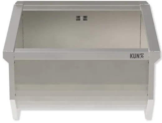 KUNe Arbeits-/ Mehrzweckbecken Solidum 50 Plus WB15A-50+ wandhngend gekantetes und geschweites Ausgussbecken (Beckentiefe 300mm)